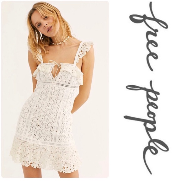 Free People Dresses & Skirts - NWT Free people ivory crotchet dress